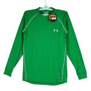 Under Armour Men ColdGear Infrared Green Long-Sleeve Fitted Shirt Size Small NWT